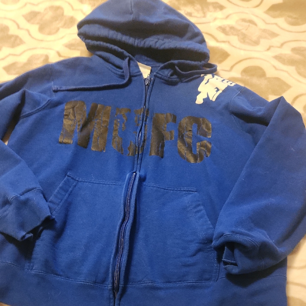 Blue MUFC Hoodie Manchester United